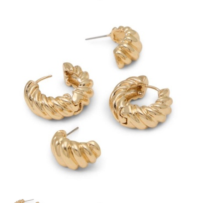 HUGGIES-710-GOLD-L Earrings