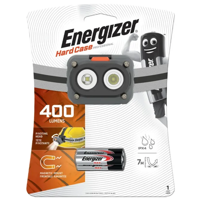 Energizer Hard Case Pro Magnet Headlamp 400 Lumens