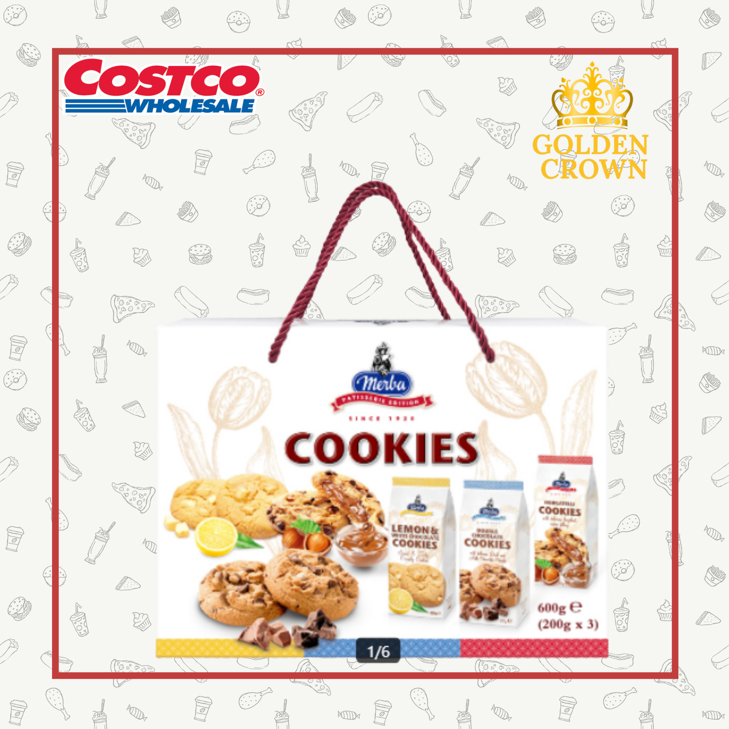 Merba cookies 600g