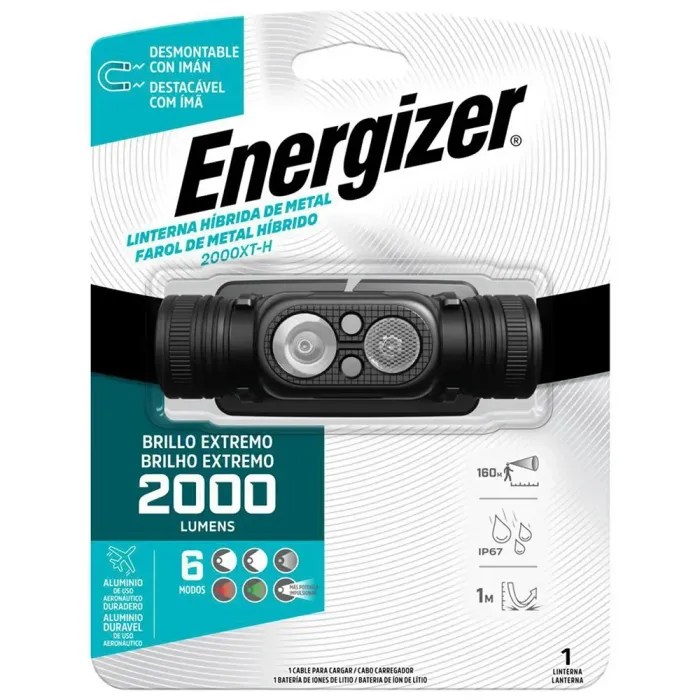Energizer 2000XT-H Hybrid Metal Headlamp 2000 Lumen