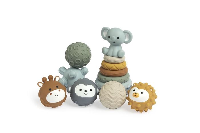 Baby Soft Stacking Building Blocks & Sensory balls 