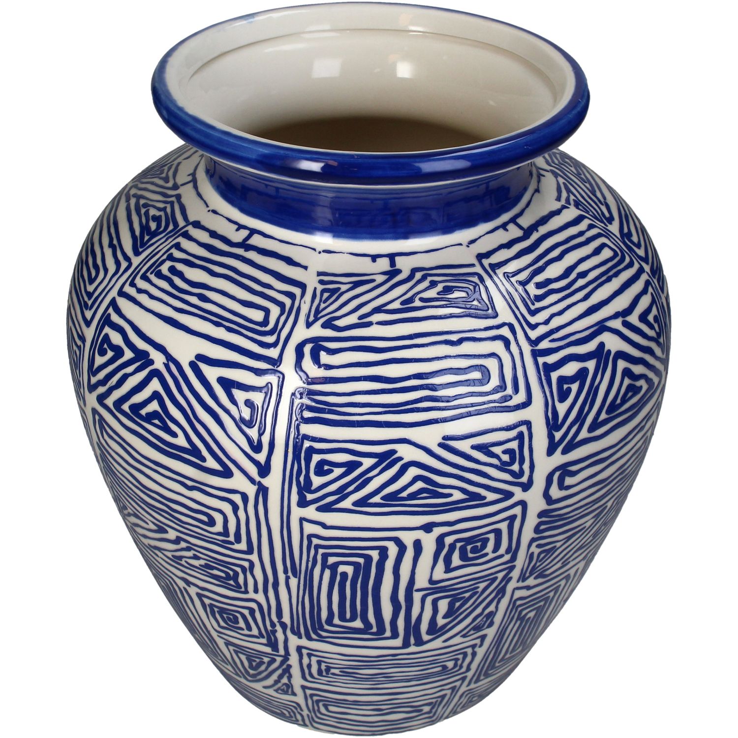 Цэнхэр чулуун цэцгийн ваар 