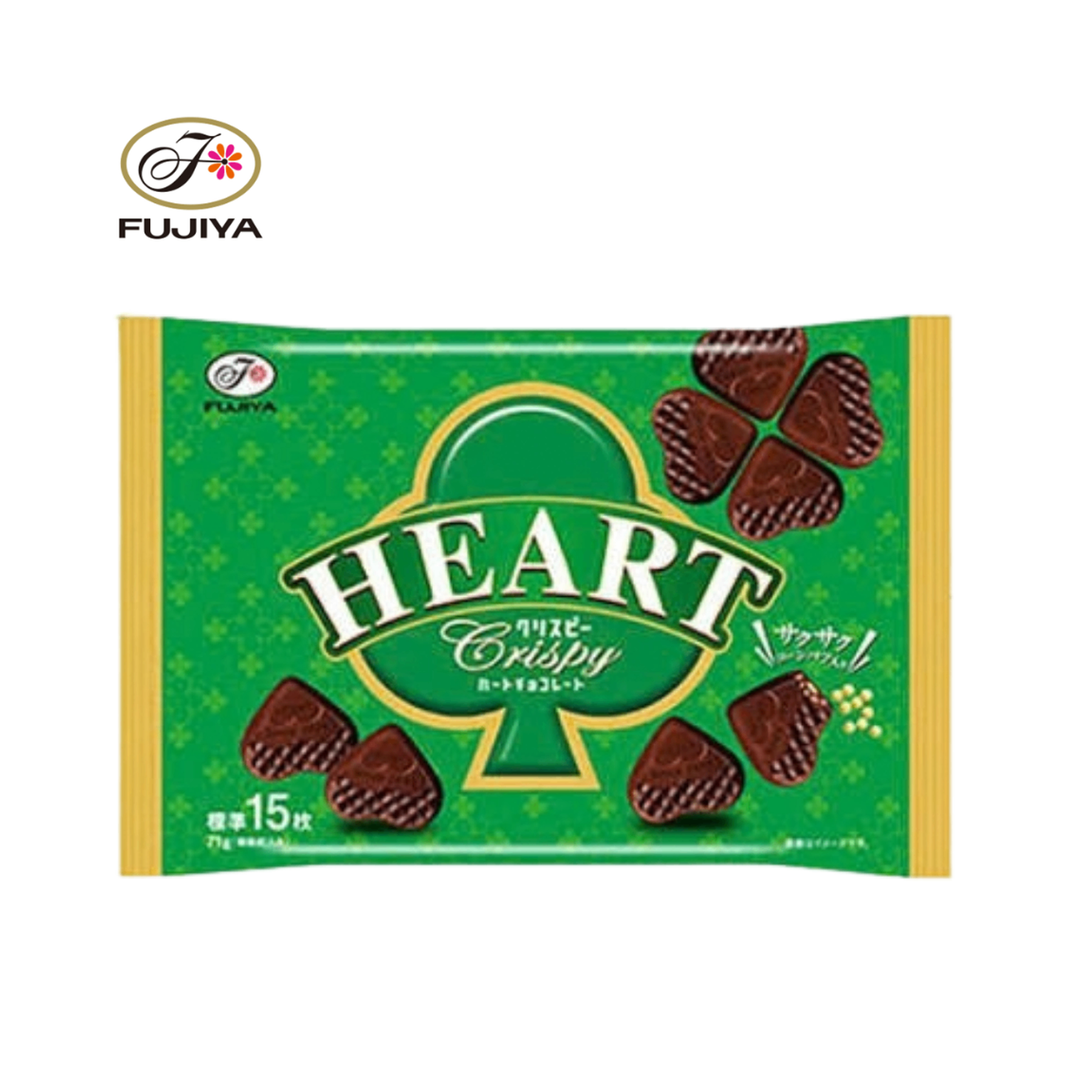 FUJIYA HEART CHOCOLATE — Crispy / 71г