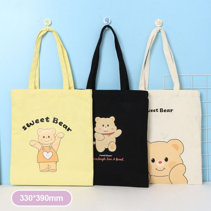 Cute Sweetheart Bear Canvas Bag
