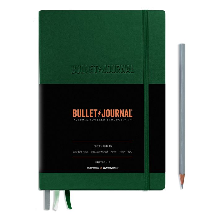 Green23, Bullet Journal - Edition 2, Medium (A5), 120 g/m² paper, 206 p., dotted