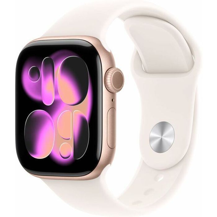 Apple Watch Series 11 GPS 42mm Aluminium Case with Light Blush Sport Band