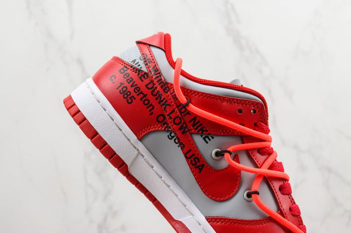 Nike Off-White x Dunk Low 'University Red'