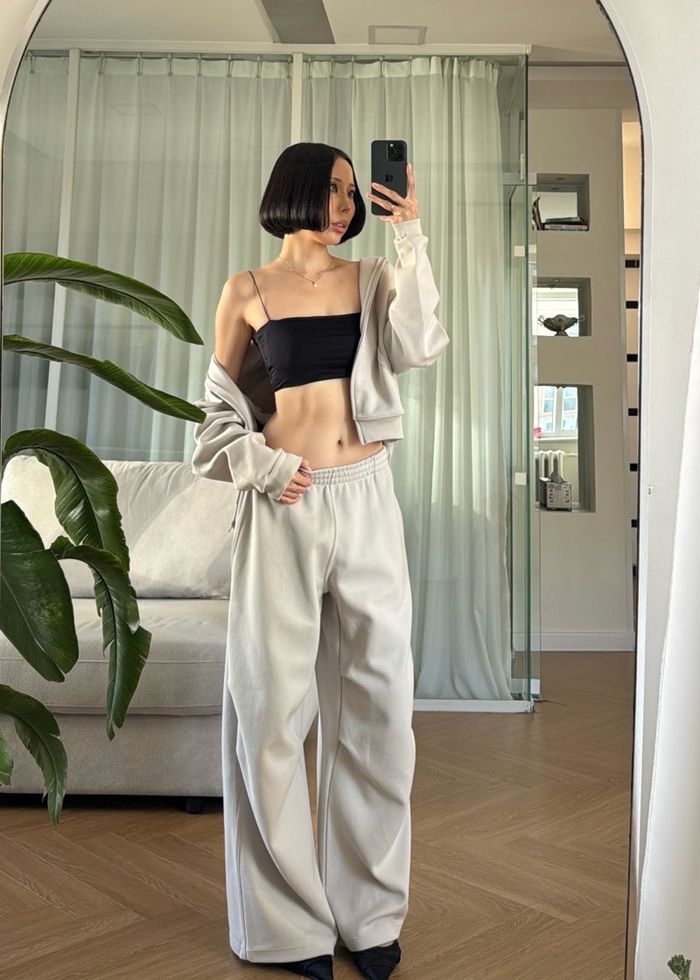 Two-piece set /Stone color/