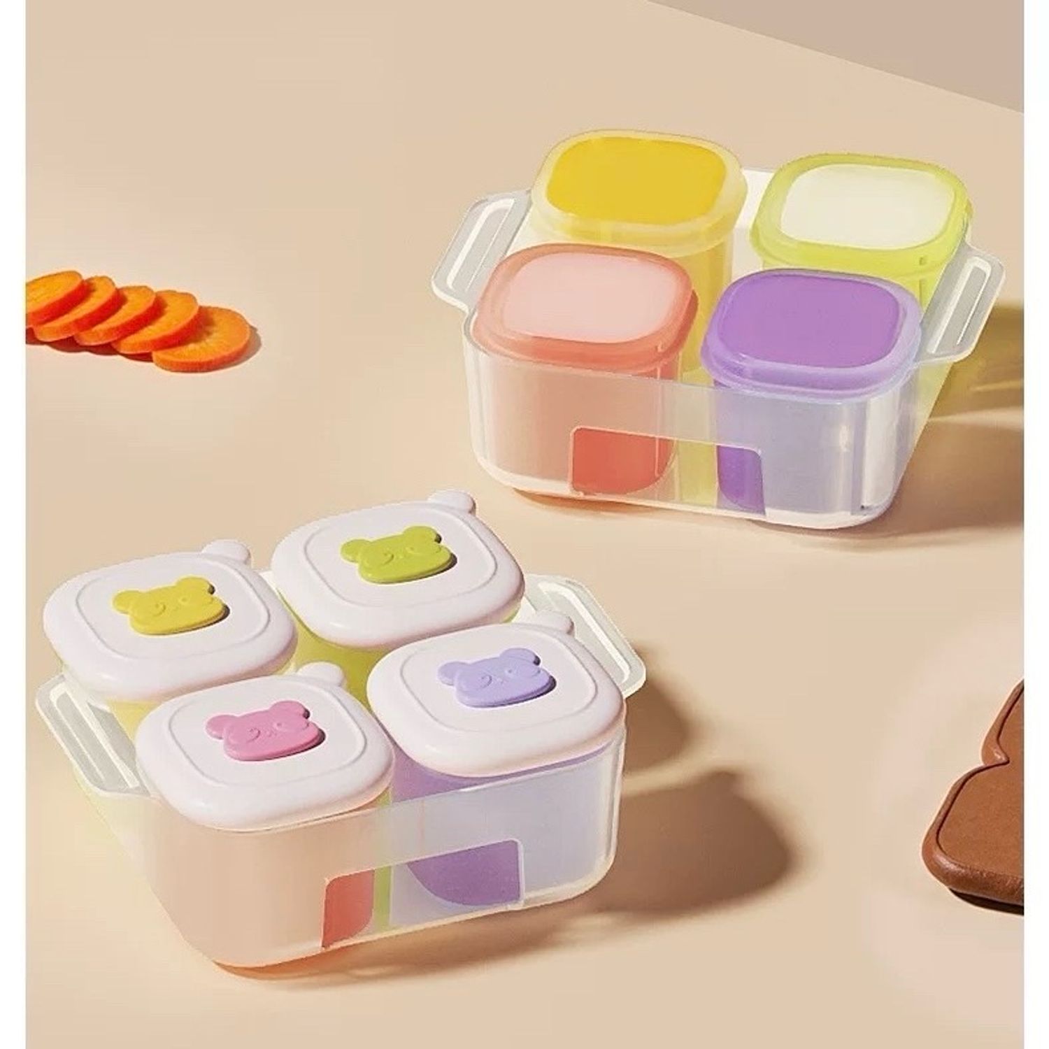 Нухаш хөлдөөх силикон сав (4ш)