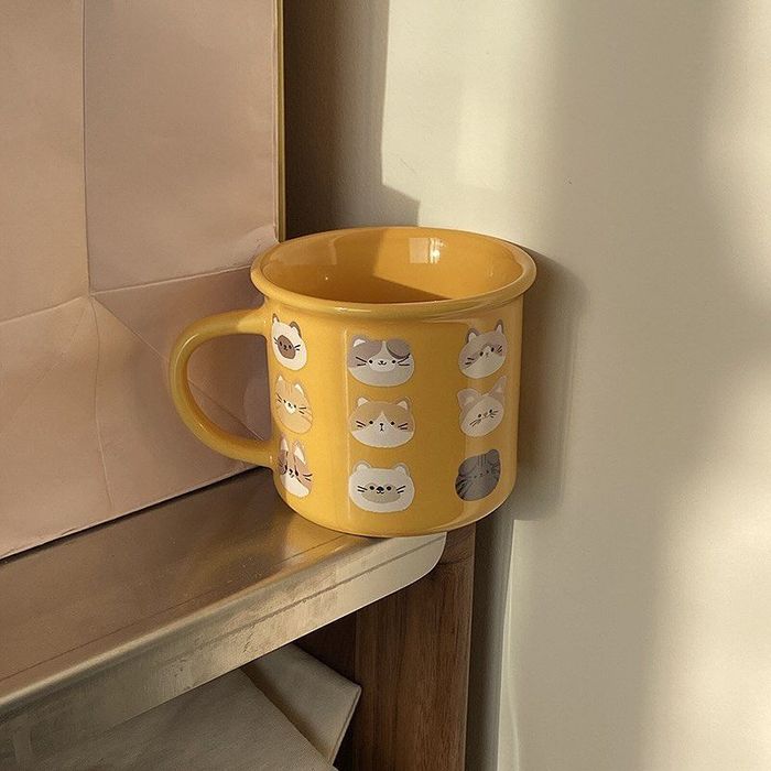 Yellow Cat Mug 