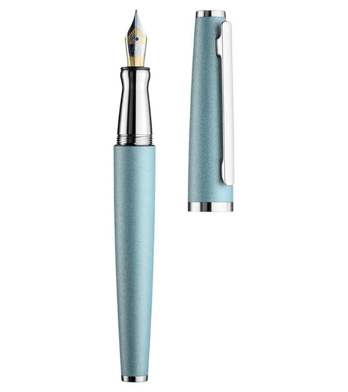 Otto-Hutt Design 06 Fountain pen  M, arctic blue matt, fittings platinum plated