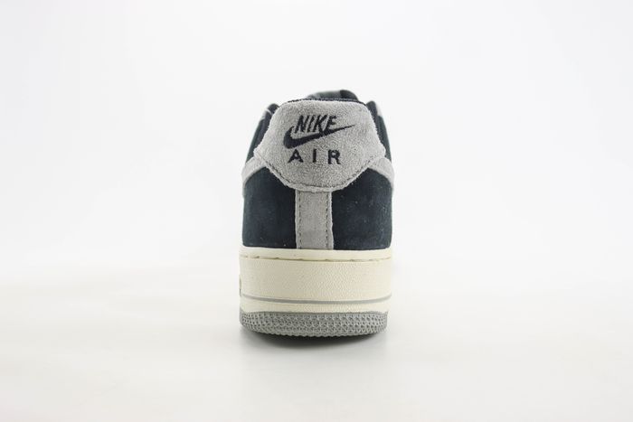 Nike Air Force 1 07 Low Suede Black White Grey
