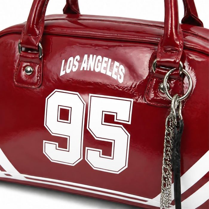 Retro Red Bowler Handbag