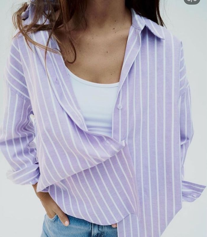 Zara purple stripped sorochik