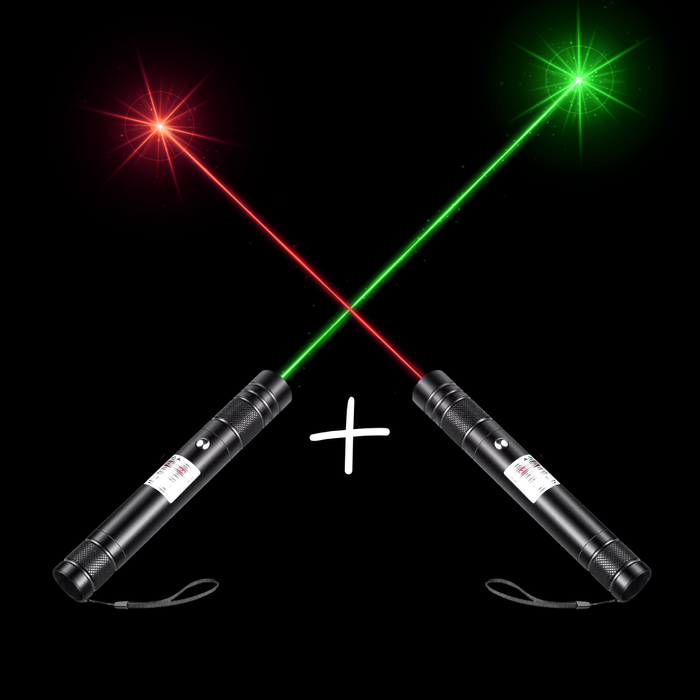 Green laser + Red laser