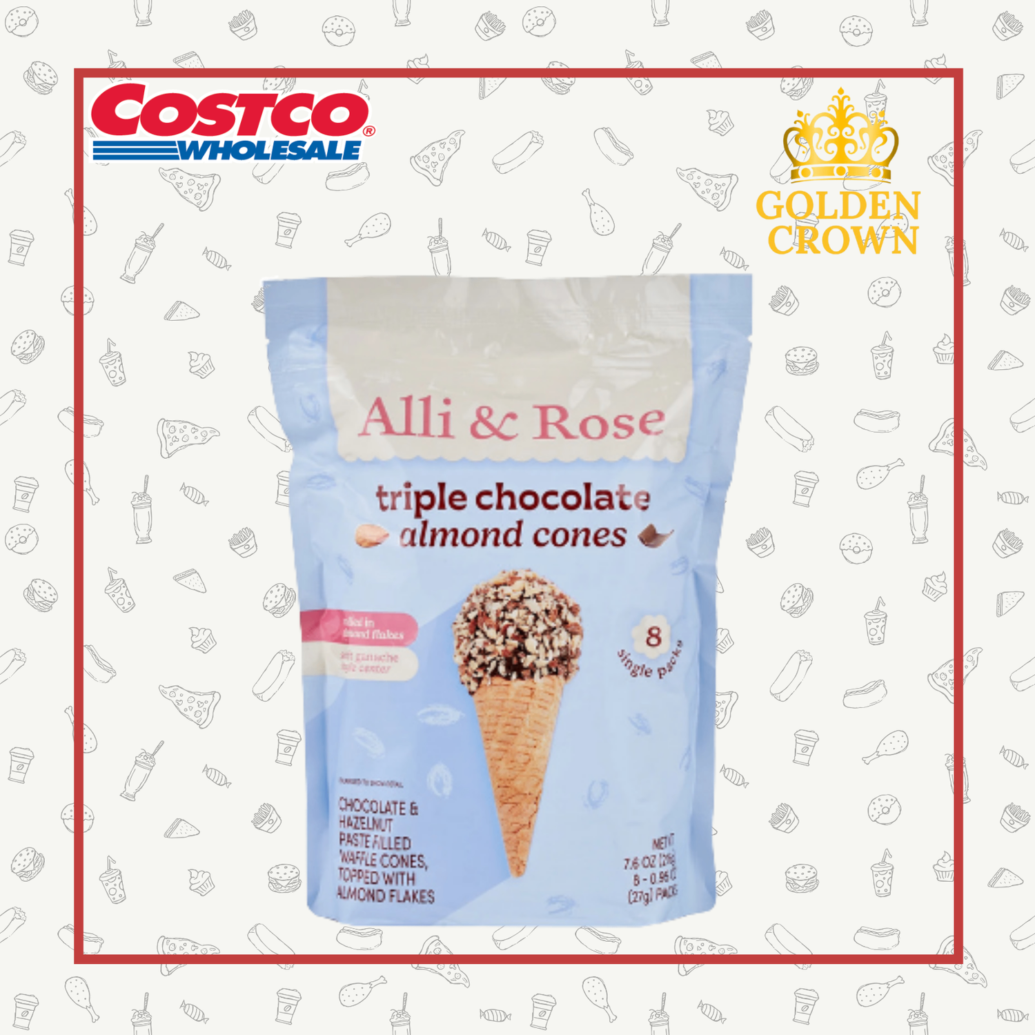 Triple chocolate almond 27гр*8