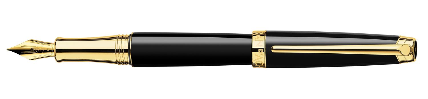 Caran d'Ache LÉMAN™ EBONY BLACK GOLD-PLATED Fountain Pen