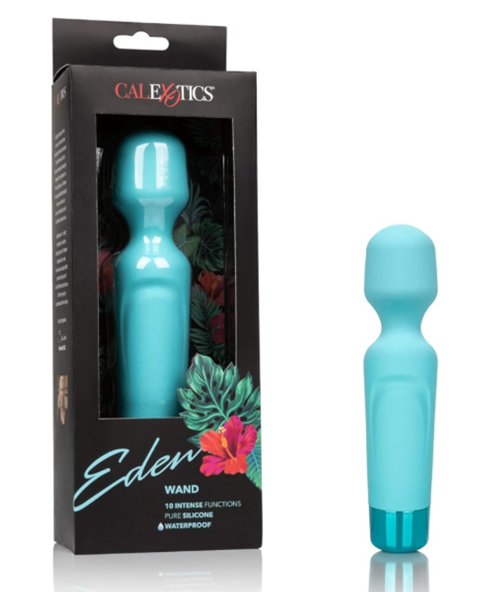 CalExotics Eden Vibrating Wand, 10 Function Waterproof Silicone Vibrator