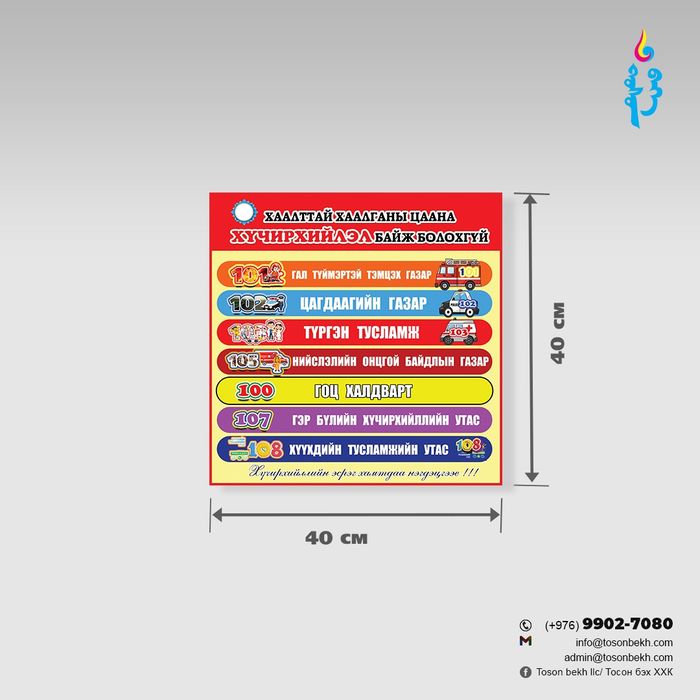 Аюулгүй байдал самбар