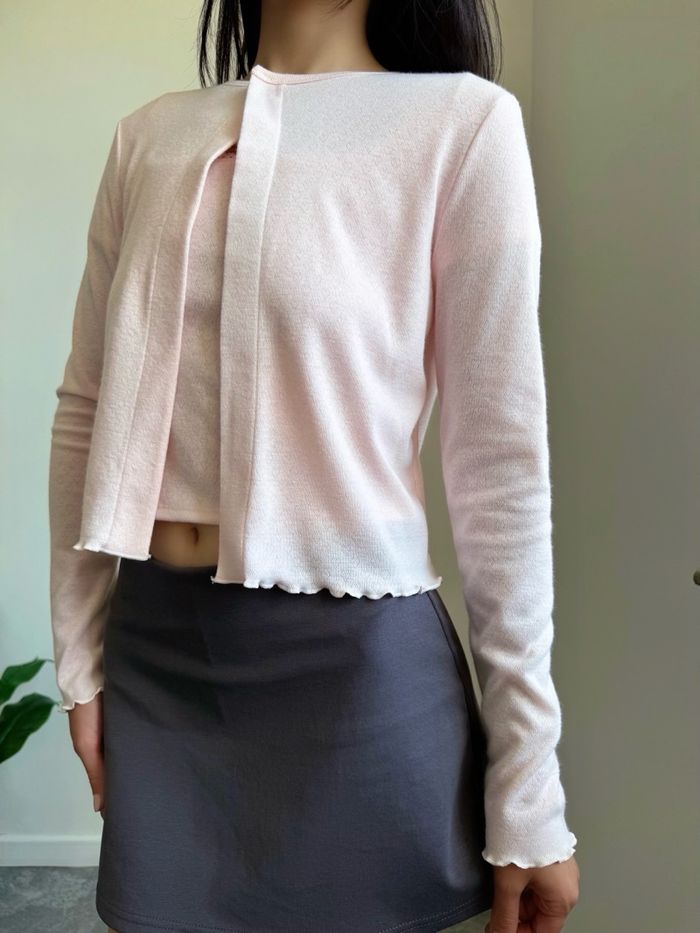 Powder cardigan (baby pink)