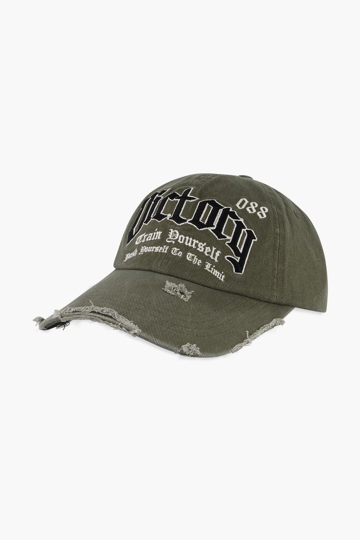 Visor Damage Ball Cap Khaki