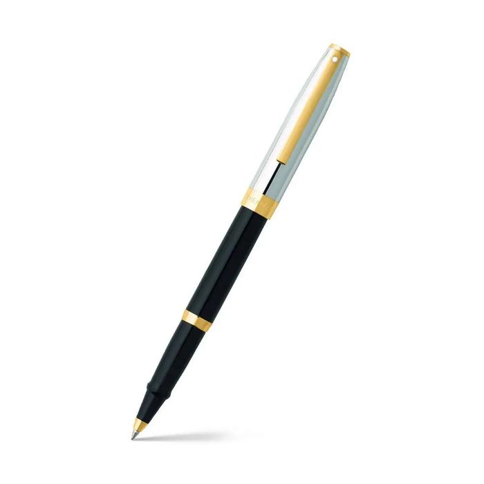 Sheaffer® SAGARIS 9475 Gloss Black Barrel and Chrome Cap Rollerball Pen With Gold Tone Trims RB 