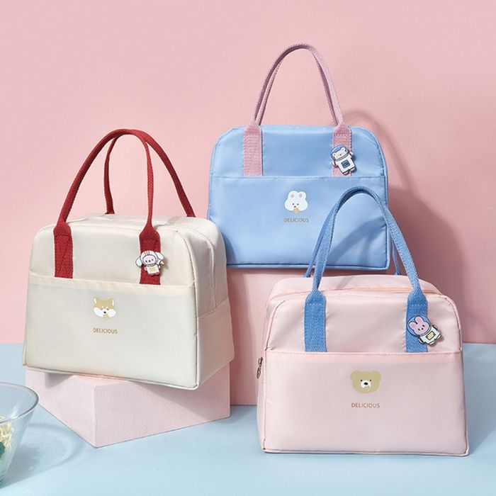 Simple Trendy Badge Lunch Bag