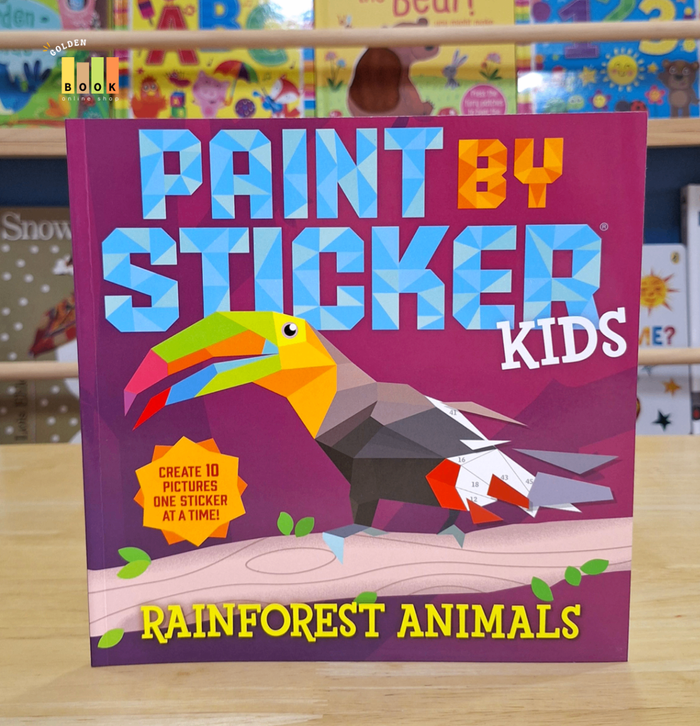 Paint by Sticker Kids: Rainforest Animals 