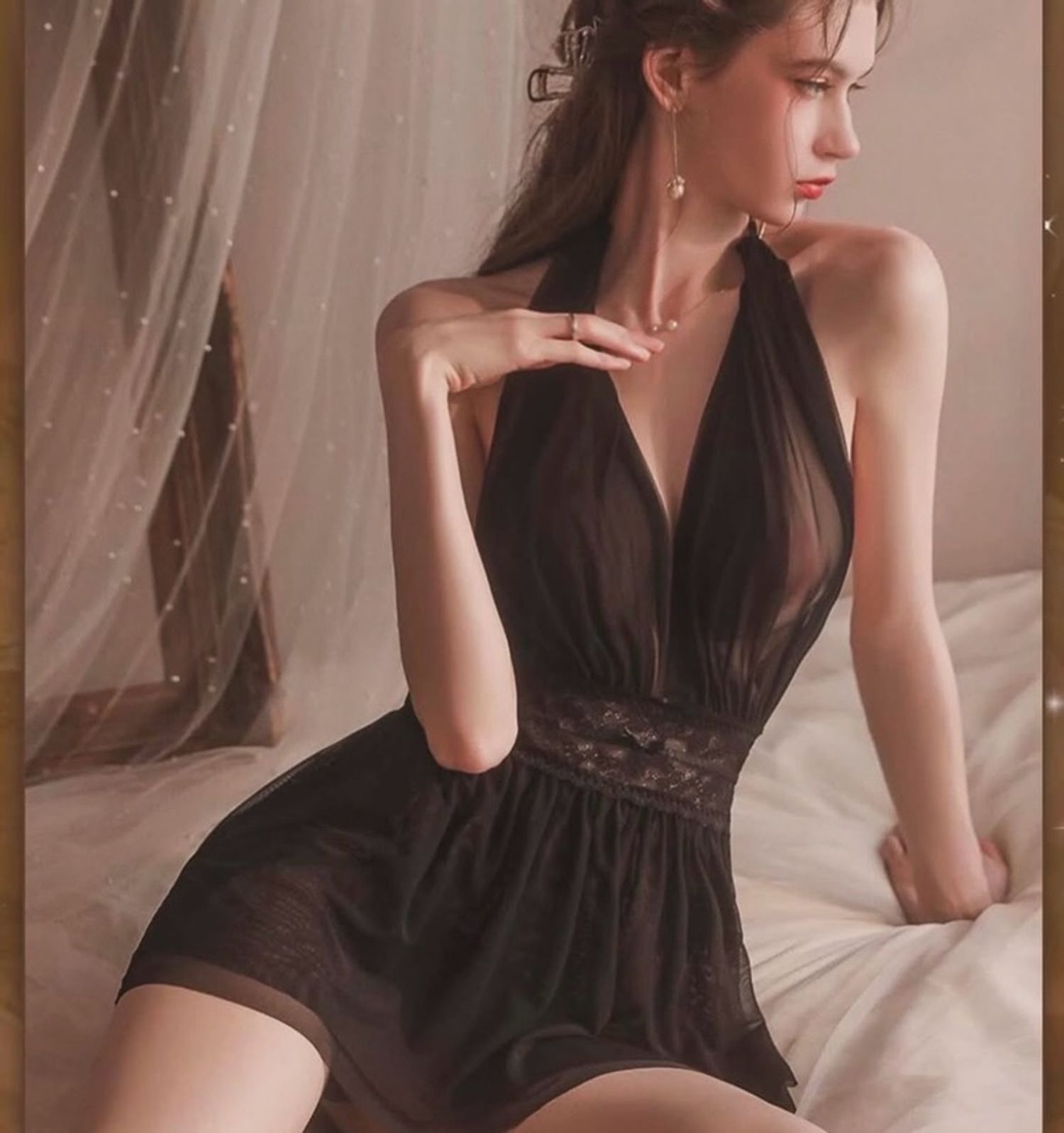 2hos (sleepdress&thong underwear