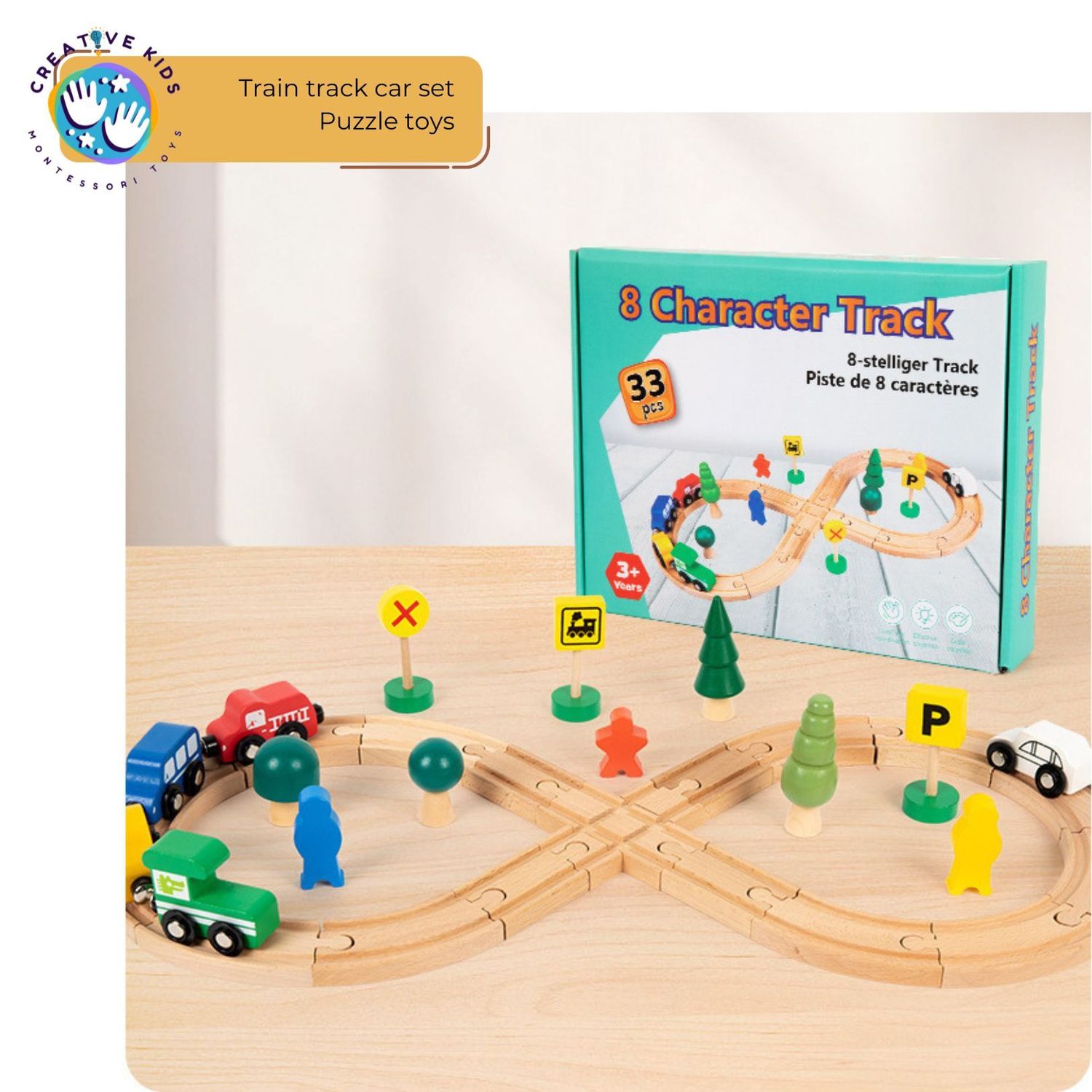 Train track car set Puzzle toys