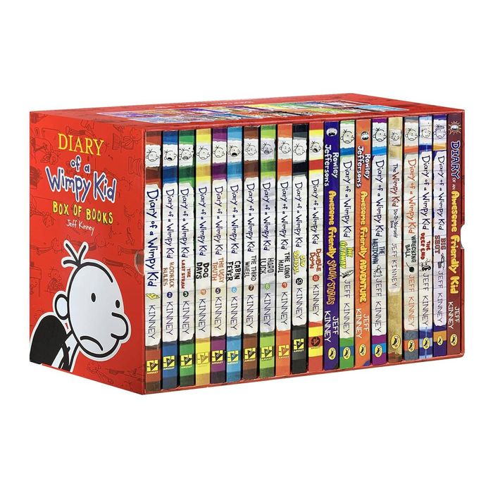 Jeff Kinney Diary of A Wimpy Kid Series Collection 1-21 Books Boxed Set
