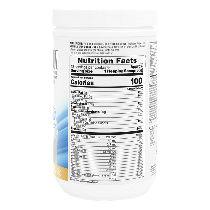 СпируТийн® Сахрын агууламжгүй уургийн шейк 