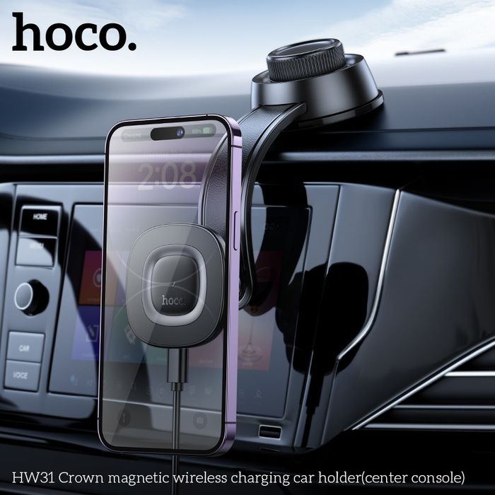 Hoco HW31 Машины Утасгүй Цэнэглэгч & Тогтоогч