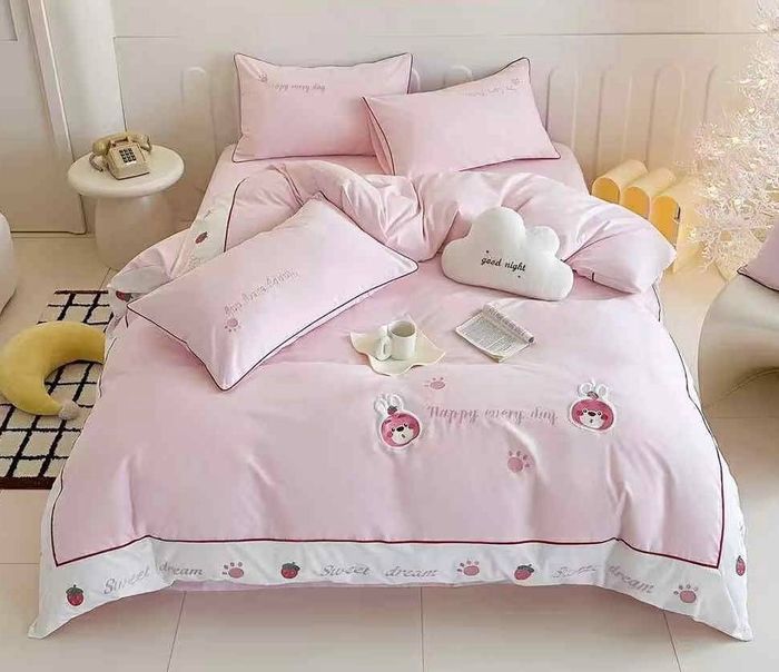 Цэвэр даавуун материалтай 1 хүний ор хөнжлийн хос