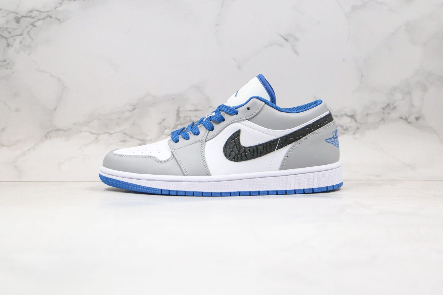 AIR JORDAN 1 LOW 'TRUE BLUE CEMENT First Copy