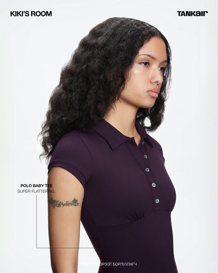 BABY POLO TEE IN PURPLE