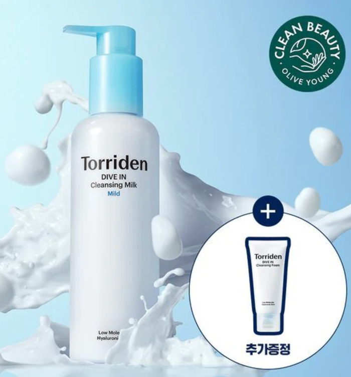 Torriden Dive-In Cleansing Milk 200ml + Cleansing Foam 30ml