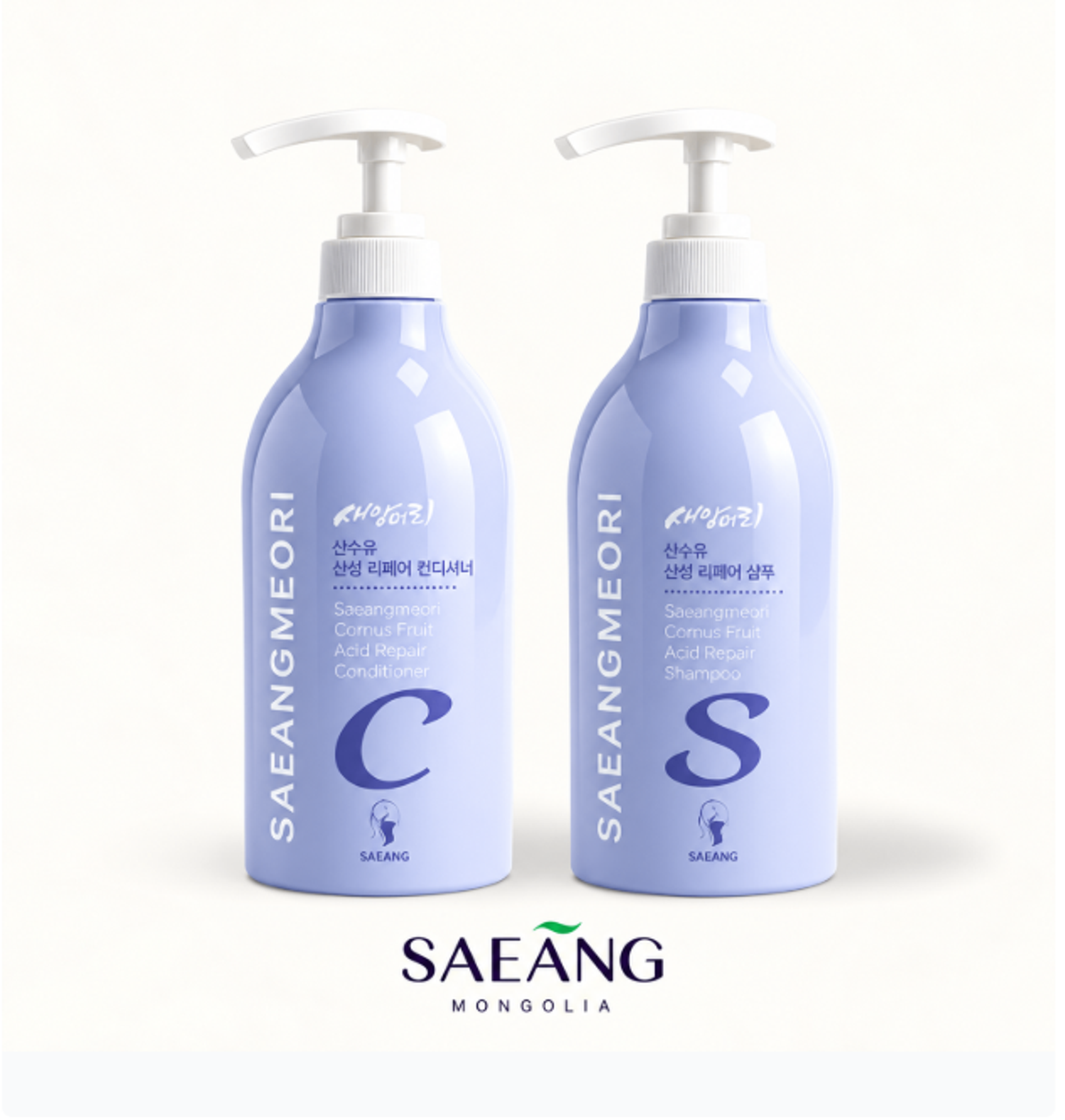 Saeangmeori Cornus Acidic Repair Shampoo & Conditioner Set
