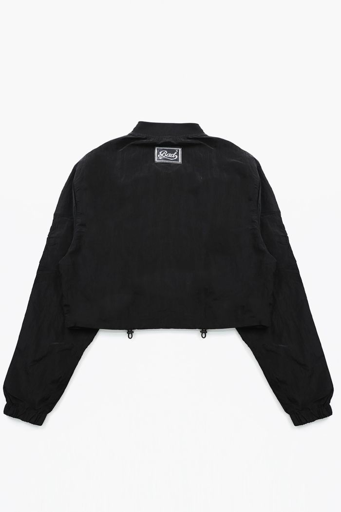  Clear Nylon MA-1 Jacket - Black