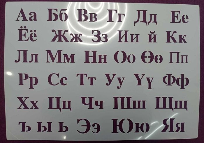 Цагаан толгойн цоолбор