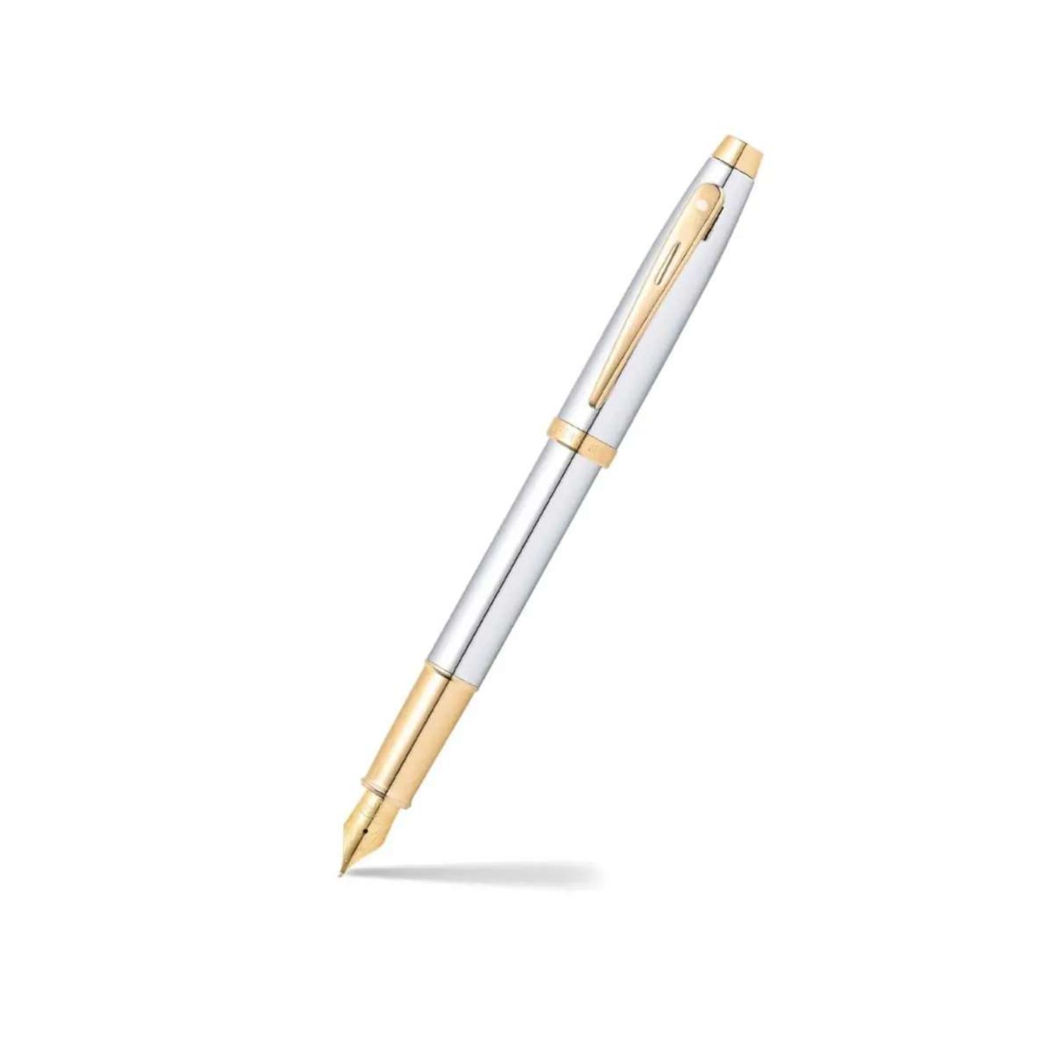 Sheaffer® 100 Chrome with Gold Trims Fountain Pen