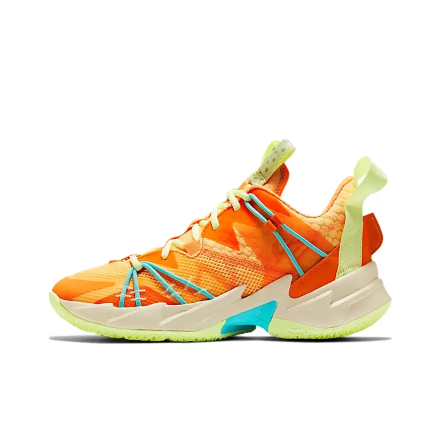 Jordan Why Not Zer0.3 Basketball Shoes Unisex Mid-Top OrangeGreenBlue