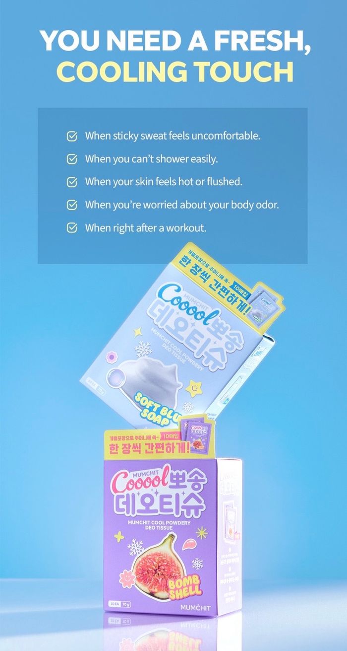 Cool Powdery Deo Tissue 