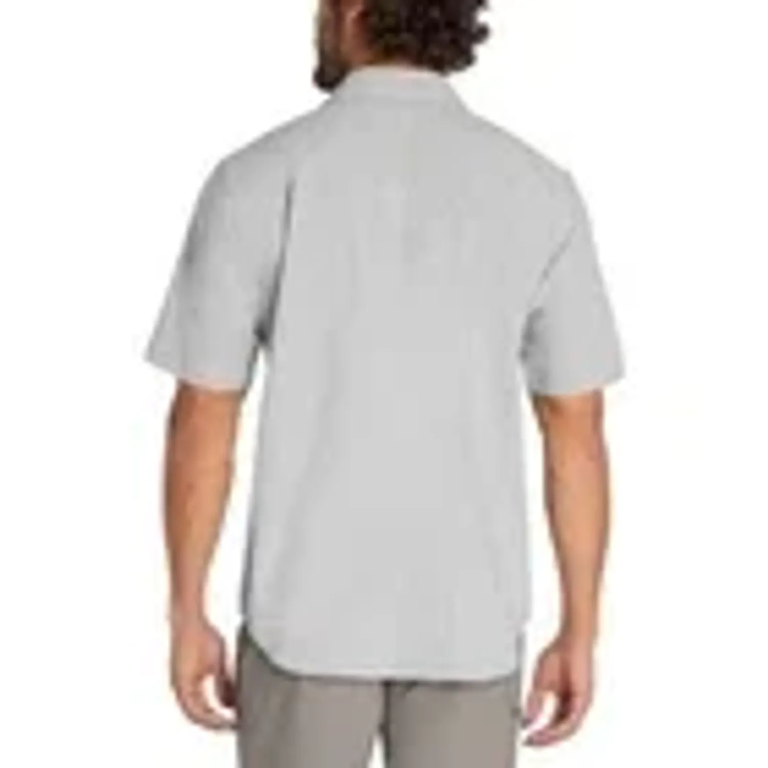 Orvis Men's Short Sleeve Woven Tech Shirt, Grey, Size L