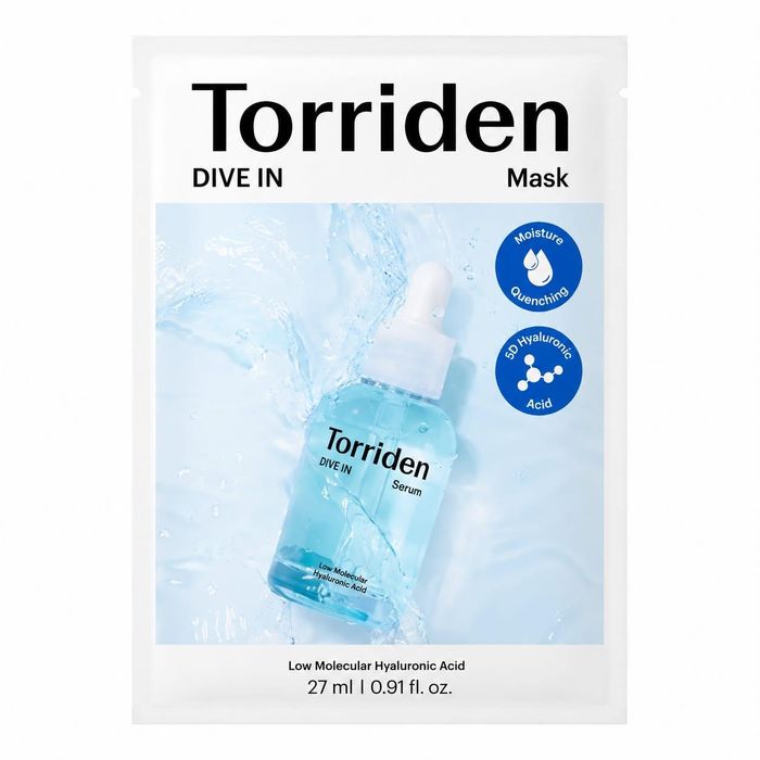 Torriden DIVE-IN Low Molecular Hyaluronic Acid Mask Pack - 10 pcs 