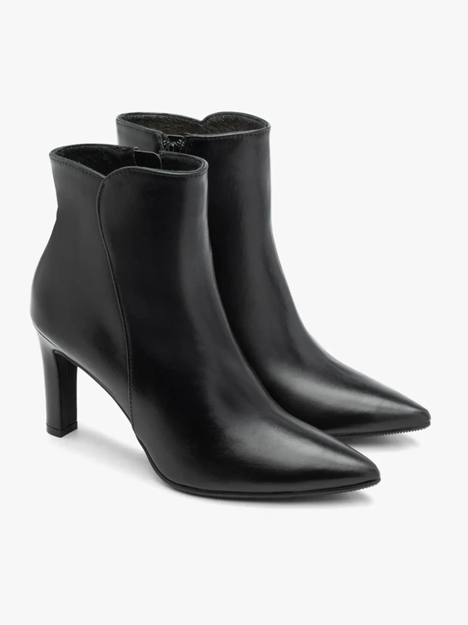 Women’s Black Leather Ankle Boots
