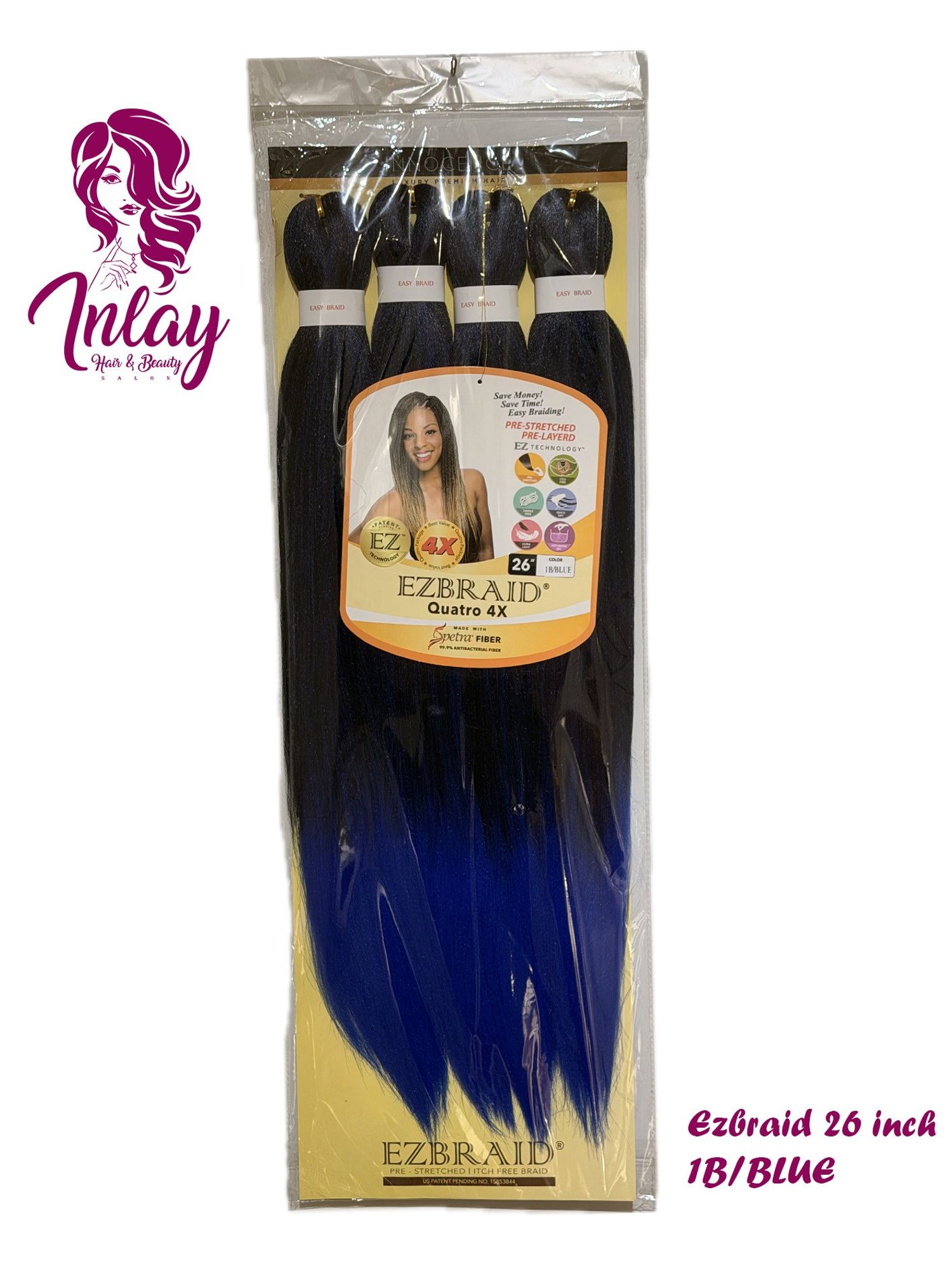 Ezbraid 26 inch 1B/BLUE