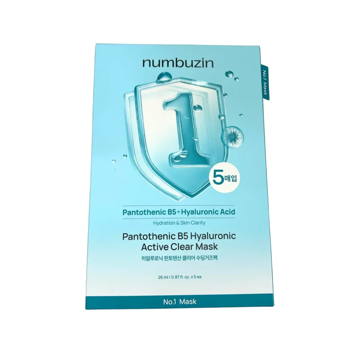 Numbuzin No.1 Hyaluronic Active Clear Mask 