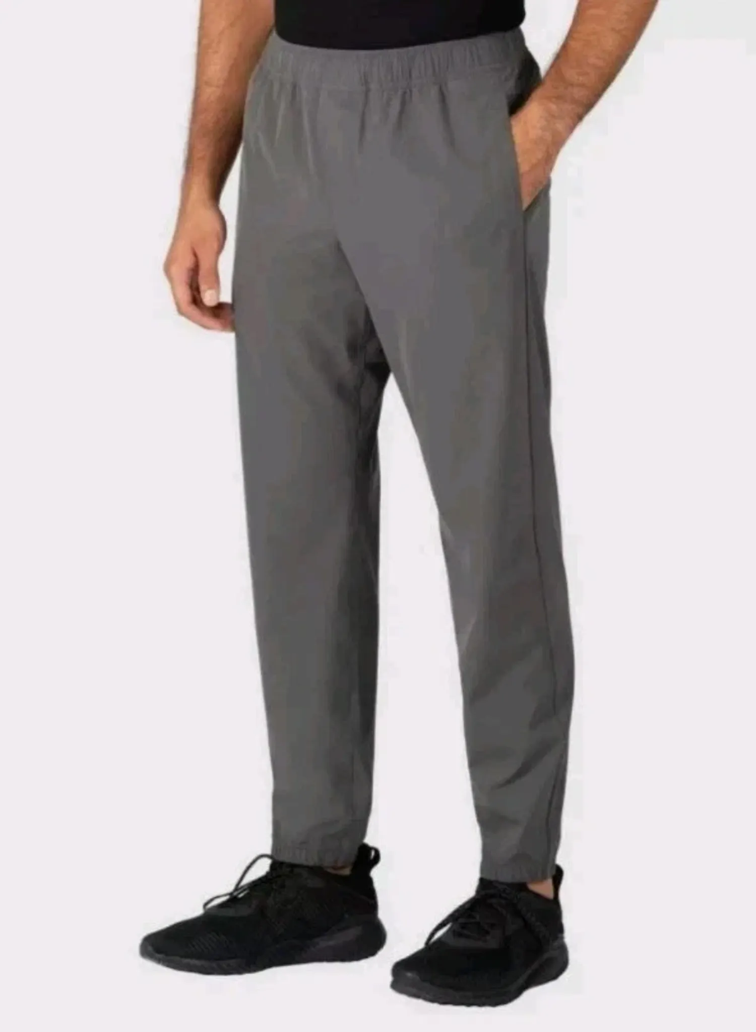 Soybu Men’s Woven Jogger Pants, Gray, Size S