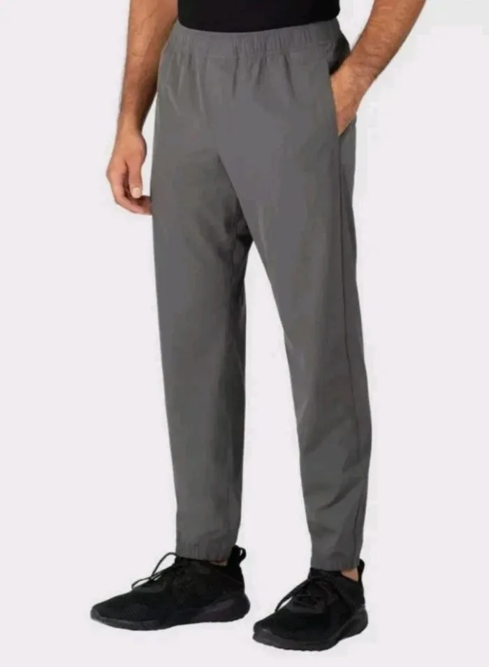 Soybu Men’s Woven Jogger Pants, Gray, Size S